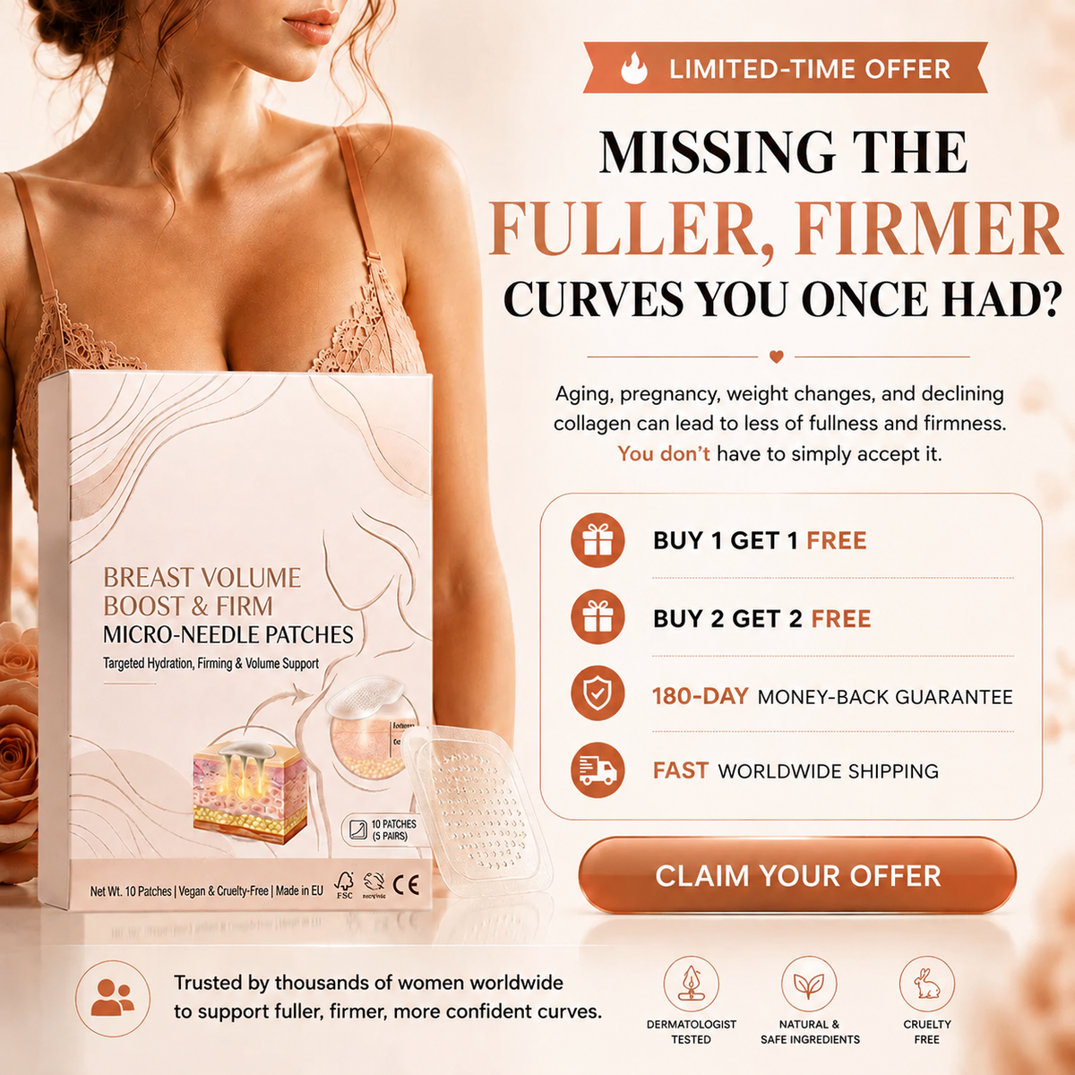 Pureslimlab® Targeted Breast Enhancement Advanced Patch