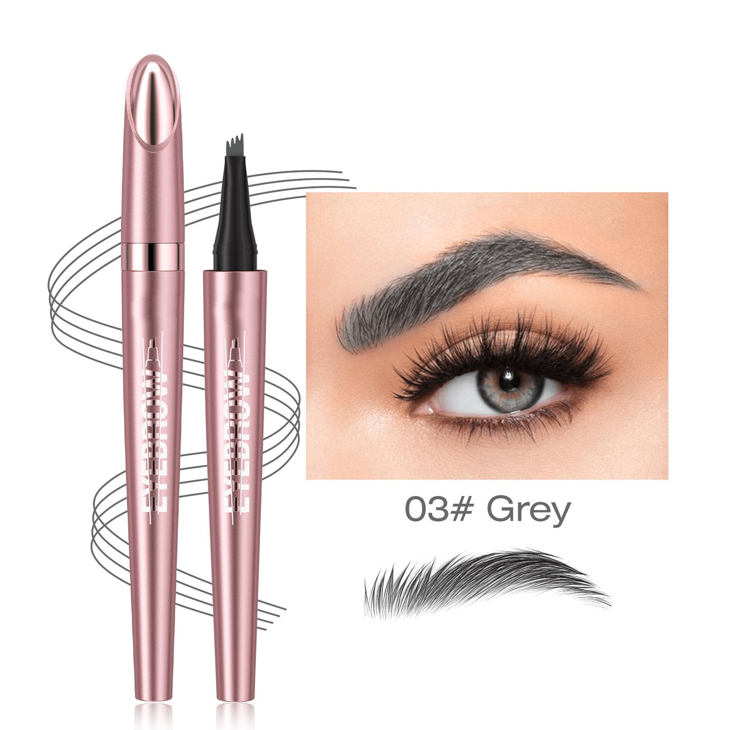 Last Day ✨ Buy 1 Get 2 Free – Waterproof Micro-Fork Eyebrow Pencil + Free Eyeliner & Mascara