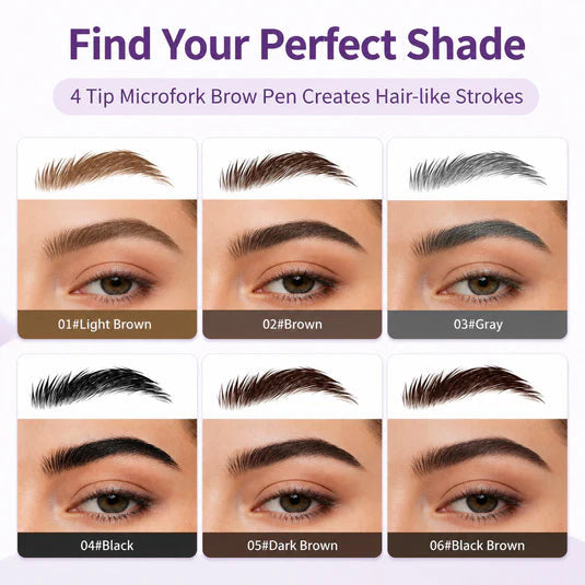 Last Day ✨ Buy 1 Get 2 Free – Waterproof Micro-Fork Eyebrow Pencil + Free Eyeliner & Mascara