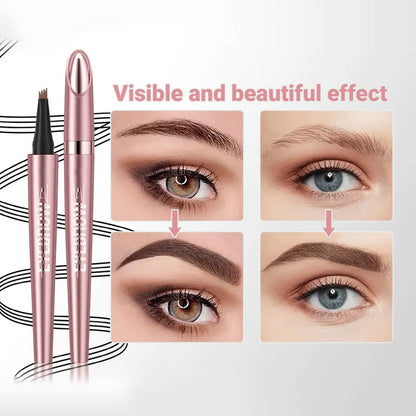Last Day ✨ Buy 1 Get 2 Free – Waterproof Micro-Fork Eyebrow Pencil + Free Eyeliner & Mascara