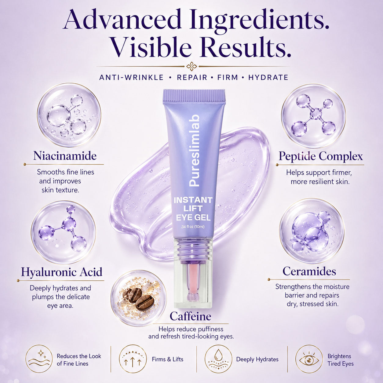 Eye Bag Instant Eraser, Tightens, Firms, & Blurs Wrinkles