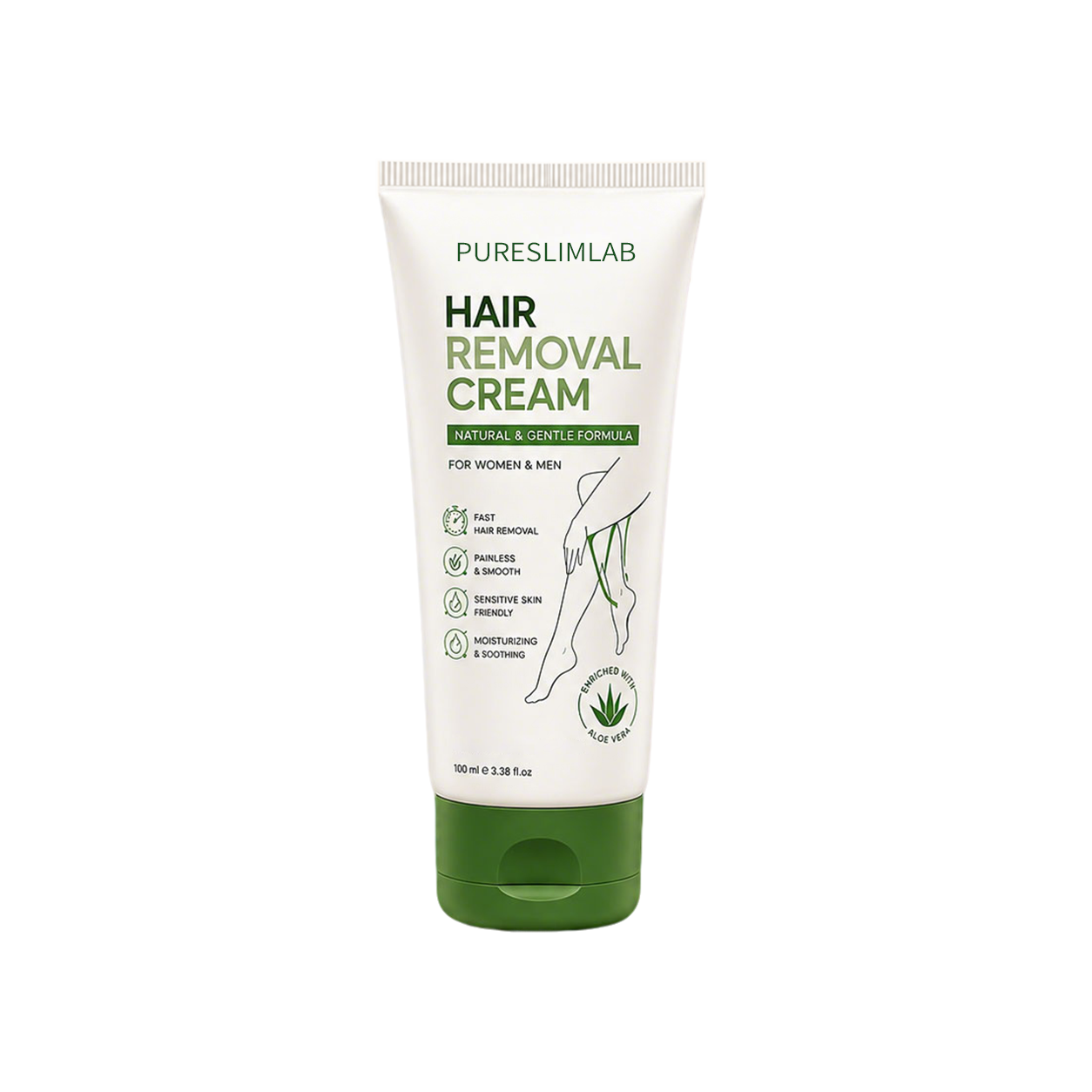Natural Gentle Hair Removal Cream | For Women & Men, Sensitive Skin