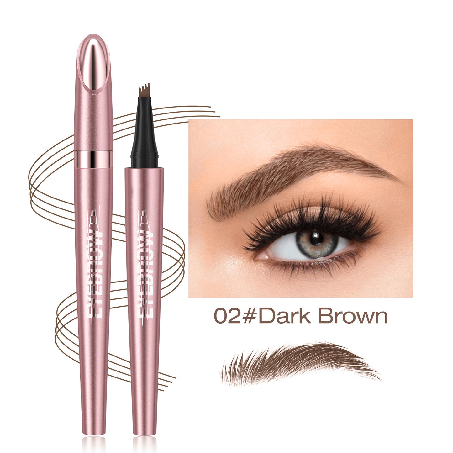 Last Day ✨ Buy 1 Get 2 Free – Waterproof Micro-Fork Eyebrow Pencil + Free Eyeliner & Mascara